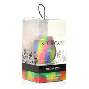 Glow Rose Glow-in-the-Dark Rose Clit Stimulator - Rainbow