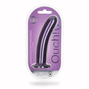 Shots Ouch 7'' Smooth G-Spot Dildo - Metallic Purple