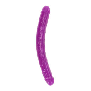 Realrock Glow In The Dark Double Dong 15'' Neon Purple