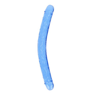 Realrock Crystal Clear Double Dong 18'' Blue
