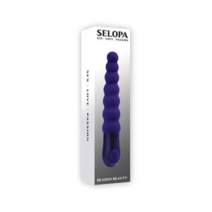 Selopa Beaded Beauty Vibrating Vibrator Battery Silicone Purple