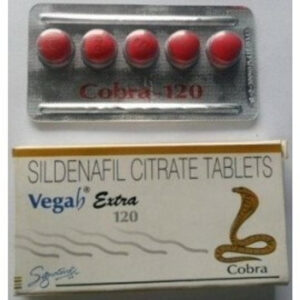 Cobra Vega Sildenafil Citrate Tablets 120mg 18pcs 3 X6 PILLS (Ελληνική Περιγραφή)