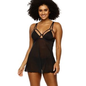 Jezebel Janessa Strappy Mesh Chemise JZ999616