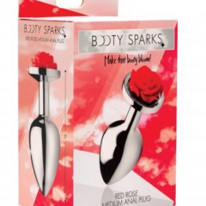 Booty Sparks Red Rose Anal Plug Md