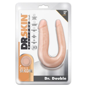 Dr. Skin Silicone Dr. Double Dong-Vanilla 12''