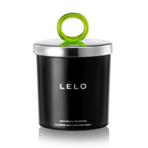 Lelo Snow Pear & Cedarwood Flickering Touch Massage Candle | Luxury Soy Wax Massage Oil