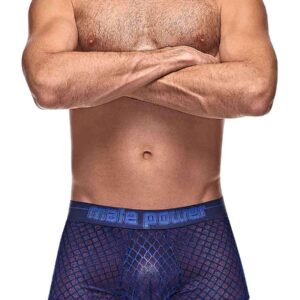 Diamond Mesh Mini Short Blue SM