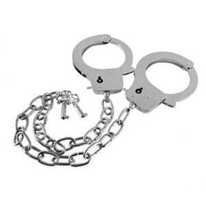 Metal Handcuffs Long Chain 45cm