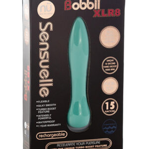 Nu Sensuelle Bobbii Flexible Vibe XLR8 Turbo Boost - Electric Blue