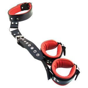 Rouge Neck to Wrist Restraint - Black/Red