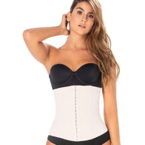 Diane & Geordi 002396 | Women's Shapewear Waist Cincher | Open Bust Waist Trainer / Latex