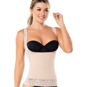 Diane & Geordi 2410 | Posture Corrector Women's Vest | Slimming Torsette Shapewear for Women / Powernet
