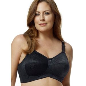 Elila Leopard Lace Softcup Full Coverage Bra ELA1203-BLK