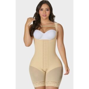 Fajas MYD 0485 | Fajas Colombian Post Surgery Mid Thigh Shapewear Bodysuit