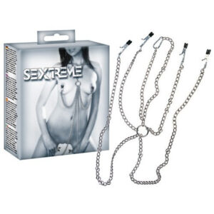 Neck chest nipples clamps chain for Her and Him 1