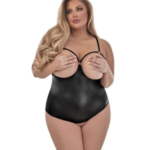 Magic Silk Cupless Chemise W/attached Crotchless Panty M240Q