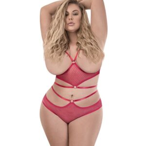 Magic Silk Cupless Bra & Crotchless Panty Set M249Q