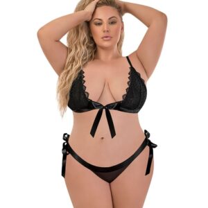 Magic Silk Ribbon Tie Bra & Panty Set M256Q