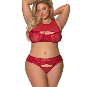 Magic Silk Peek-a-Boo Bra & Panty Set M257Q