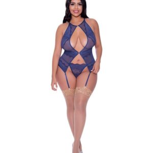 Magic Silk Basque & G-Set M346Q-BLUEBERRY