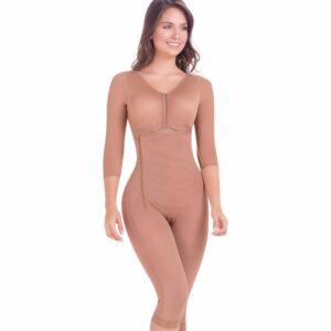 Fajas MariaE 9292 | Tummy Control Postoperative Full Shapewear with Sleeves