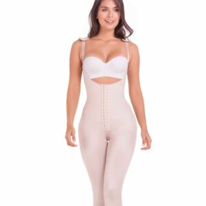 Fajas MariaE 9702 | Postsurgical Full Body Shaper for Women | Open Bust with Front Closure | Triconet