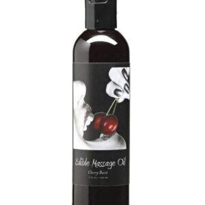 Earthly Body Edible Massage Oil 2oz/60ml in Cherry Burst EB-004373