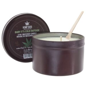 3-in-1 Holiday Massage Candle 6oz in Baby It's Cold Outside EB-296246
