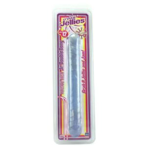 Doc Johnson Crystal Jellies Jr. Double 12 Inch Dildo in Clear DJ-