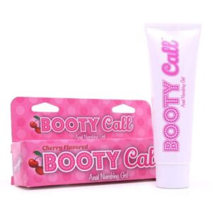 Little Genie Booty Call Cherry Flavored Anal Numbing Gel in 1.5oz/44ml