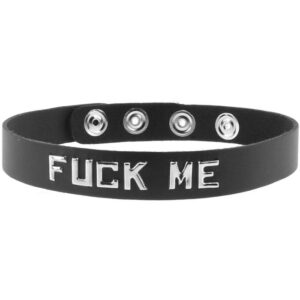 Spartacus F**k Me Leather Word Band Collar SPAR-701140