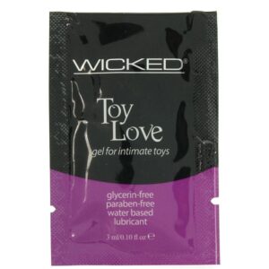 Wicked Sensual Care Toy Love Glycerine Free Gel Lubricant in .10oz/3ml WICKED-901061
