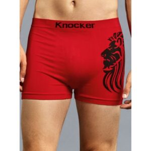Knocker Men’s Seamless Lions Head Boxer Brief MS035M