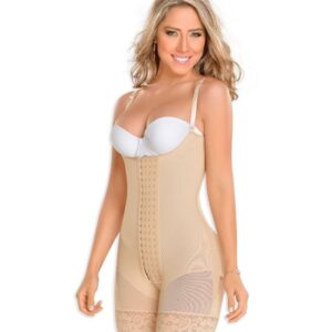 Fajas MYD 0083 Mid Thigh Bodysuit Body Shaper for Women / Powernet