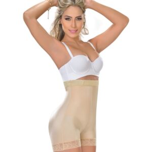 Fajas MYD 0216 Extra High-Waisted Compression Shorts Body Shaper for Women / Nylon-Elastane