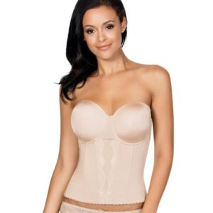 Parfait Underwired Padded Low Back Elissa Bustier P5017-NUDE