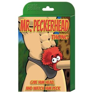 Male Power Mr. PeckerHead Thong One Size Black