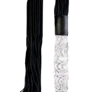 Pipedream Icicles No. 38 Glass-Handled Leather Flogger