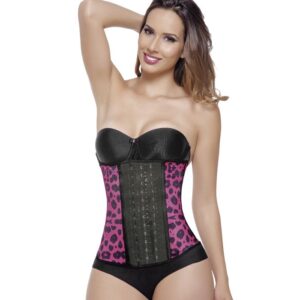 Ann Michell 3 Hook Tiger Line Print 6 Sport Girdle Long Torso ...