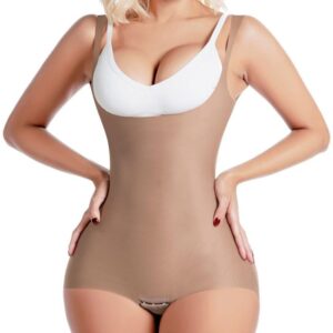 Sonryse SP23NC | Open Bust Daily Use Bodysuit Tummy Control for Women | Ultra light Microfiber