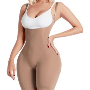Sonryse SP81NC | Knee Length Shapewear Bodysuit for Women | Everyday Use Shapewear Girdle | Ultra light Microfiber